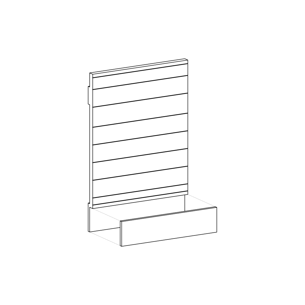 Blank Panels with Dock Wall