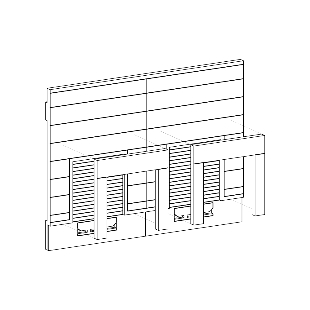 Twin Dock Panels