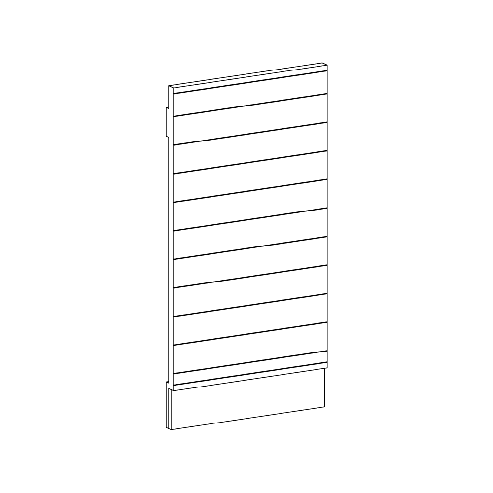 Blank Panels with Dock Wall