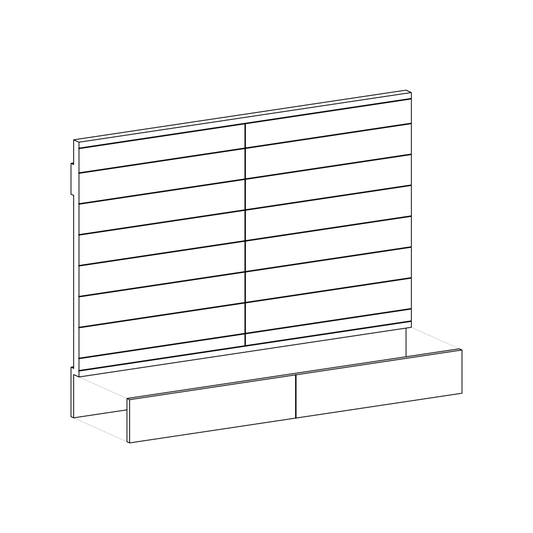 Blank Panels with Dock Wall